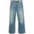 RE/DONE RE/DONE MID-RISE CROPPED JEANS BLUE