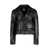 Burberry Burberry Calf Leather Jacket BLACK