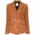 Tagliatore TAGLIATORE Suede double-breasted jacket LEATHER BROWN