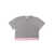 Palm Angels Gray cropped t-shirt Gray