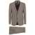 ZEGNA ZEGNA PURE WOOL SUIT CLOTHING BROWN