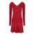 JACQUEMUS Red 'La Mini Robe Pralù' Mini Dress in Viscose Woman RED