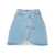 GCDS Gcds Denim Miniskirt With Embroidered Logo BLUE