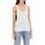 TOTÊME Ribbed Sleeveless Top With WHITE