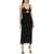 Dolce & Gabbana Midi Dress With Bustier Details NERO