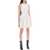 Alexander McQueen "Mini Knitted Skater Dress OPTIC WHITE