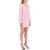 ROLAND MOURET "Mini Dress With Cape Sleeves" PINK