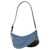 MUGLER Mugler 'Medium Denim Spiral Curve 01' Shoulder Bag BLUE