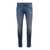 PT TORINO Blue Medium Waist Slim Jeans in Cotton Blend Man BLU