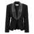 GIUSEPPE DI MORABITO Crystal lapel blazer Black