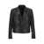 Ferragamo Leather blazer jacket Black