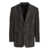 Versace 'Croc Pinstripe' blazer jacket Gray