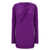 Versace Cut out jersey dress Purple