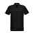 Versace Logo sequin polo shirt Black