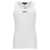 Versace Logo embroidery tank top White