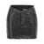 ROTATE Birger Christensen Sequin denim skirt Black