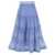 ZIMMERMANN 'Pleated Midi' skirt Light Blue