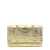 Tory Burch 'Fleming Soft Metallic Square Quilt' wallet Gold
