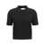 Tory Burch Logo embroidery knitted polo shirt Black