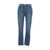 RE/DONE Jeans '90S High Rise Ankle Crop' Blue