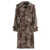 Alexandre Vauthier Leopard velvet trench coat Multicolor