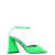 THE ATTICO 'Piper' sandals Green