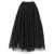 GIAMBATTISTA VALLI Embroidered tulle skirt Black