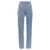 MUGLER 'Zipped spiral' jeans Light Blue