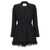 Twin-set Simona Barbieri Feather blazer dress Black