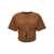 MUGLER Corset T-shirt Brown