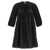 REDVALENTINO Pleated poplin dress Black