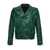 Salvatore Santoro Croc print leather jacket Green