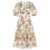 ZIMMERMANN 'Pleated Midi' dress Multicolor
