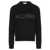 Alexander McQueen Sweater with embroidered logo Black