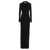 Saint Laurent Double sablè long dress Black