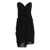 Saint Laurent Draped cut out dress Black