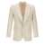 Saint Laurent Silk single breast blazer jacket Beige