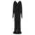 Saint Laurent Glove long dress Black