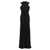 Saint Laurent Long hooded dress Black