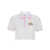 CHIARA FERRAGNI BRAND 'Tennis' cropped polo shirt White