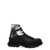 Alexander McQueen Tread Slick Solarised Flower ankle boots White/Black