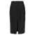 Saint Laurent Shiny gabardine skirt Black