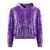 Balenciaga Sequin velvet hoodie Purple