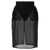 Saint Laurent Skirt muslin silk Black