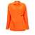 Ferragamo Satin asymmetric shirt Orange