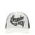 Alexander McQueen 'Warped logo' baseball cap White/Black