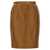 Saint Laurent Leather skirt Brown
