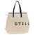 Stella McCartney 'Logo' shopping bag Beige