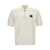 Stone Island Logo patch knitted polo shirt White