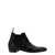 LIDFORT Braided leather ankle boots Black